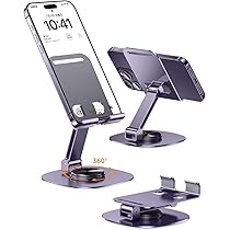 Amazon.co.jp: Magic John スマホスタンド 卓上 360°回転 折りたたみ